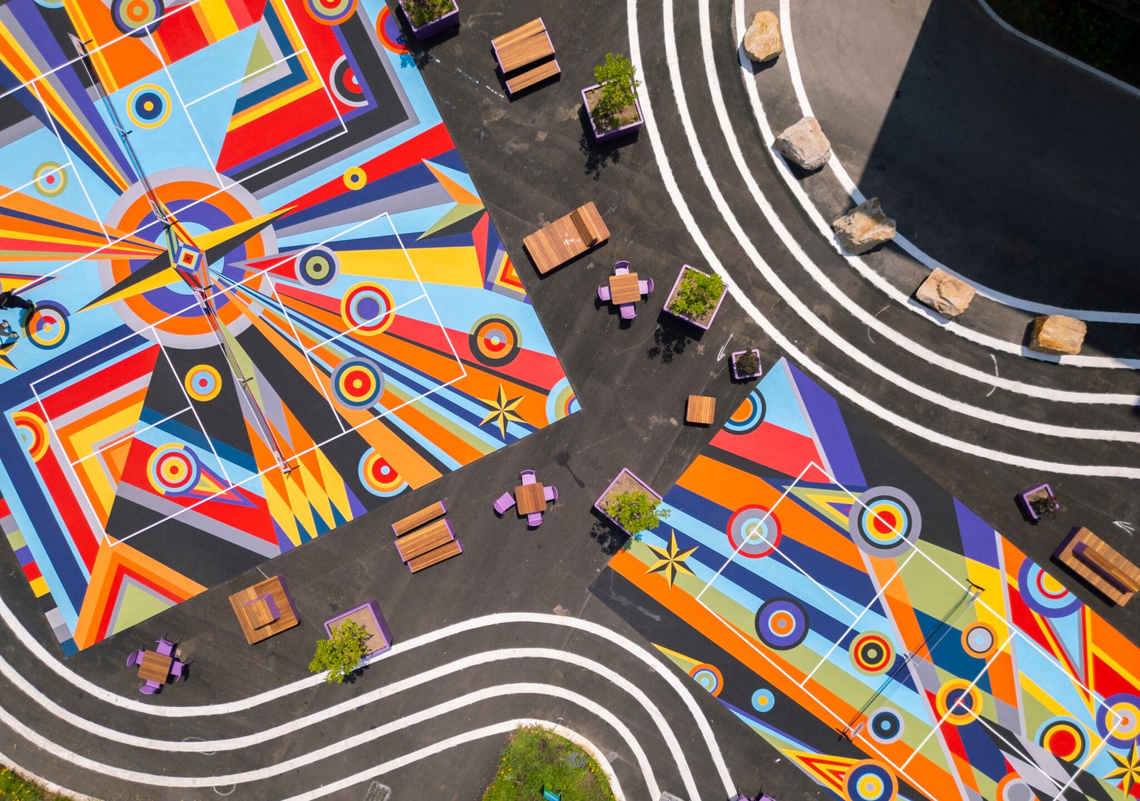 Sharmistha Ray Designs Pickleball Court Murals in Pittsburgh