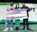 Kevin A. Damoa, Founder & CEO, Glīd, Claire Kroft and Ankit Malhotra, winners of the Startup Battlefield 2025, pose onstage during day three of TechCrunch Disrupt 2025 at Moscone Center on October 29, 2025 in San Francisco, California.