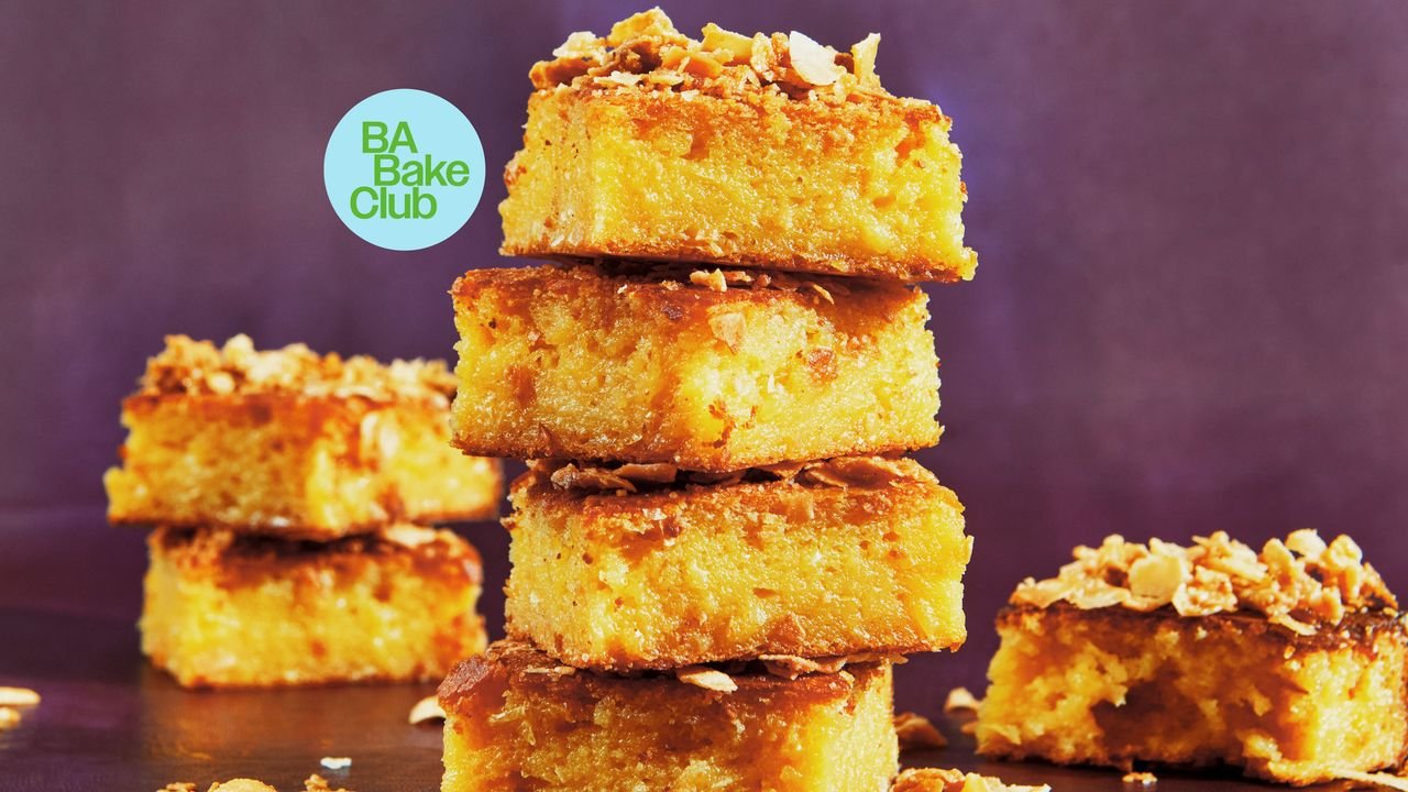 Sweet Corn Butter Mochi With Coconut Crunch Recipe
