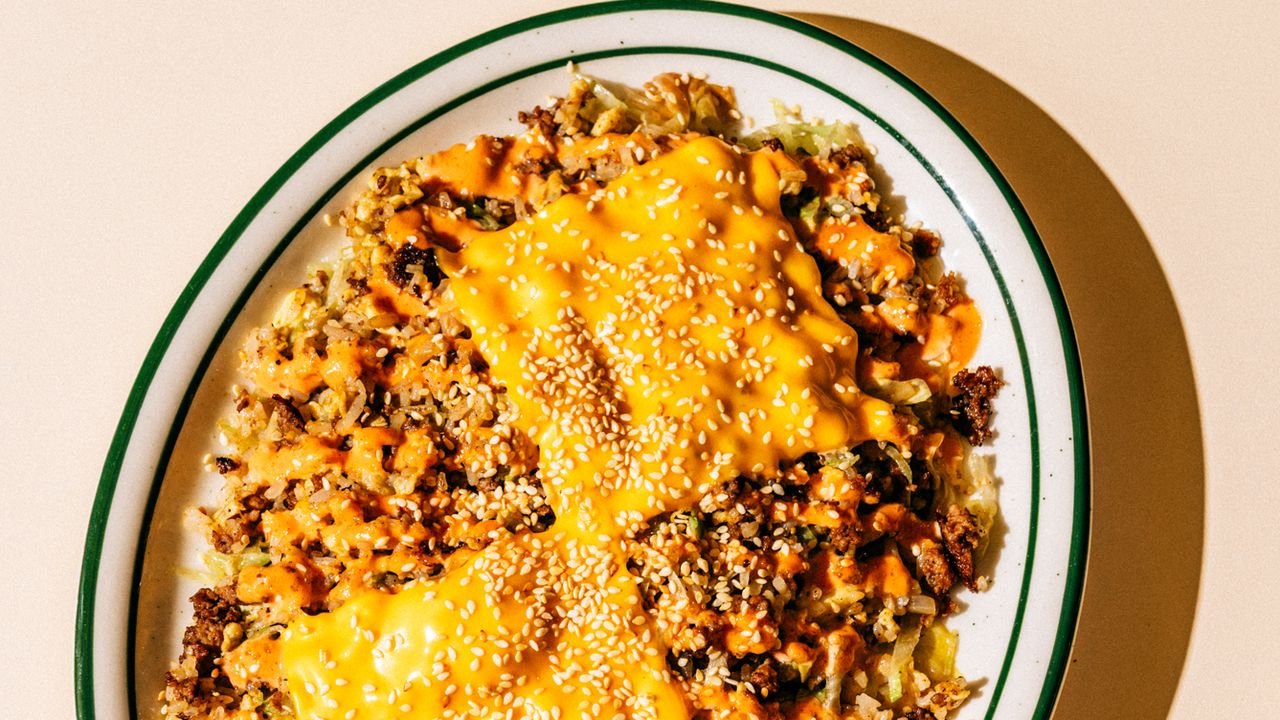 Cheeseburger Fried Rice Recipe | Epicurious