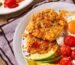 Corn cakes, avocado, eggs & jammy tomatoes recipe