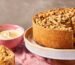 Deep-filled apple streusel pie