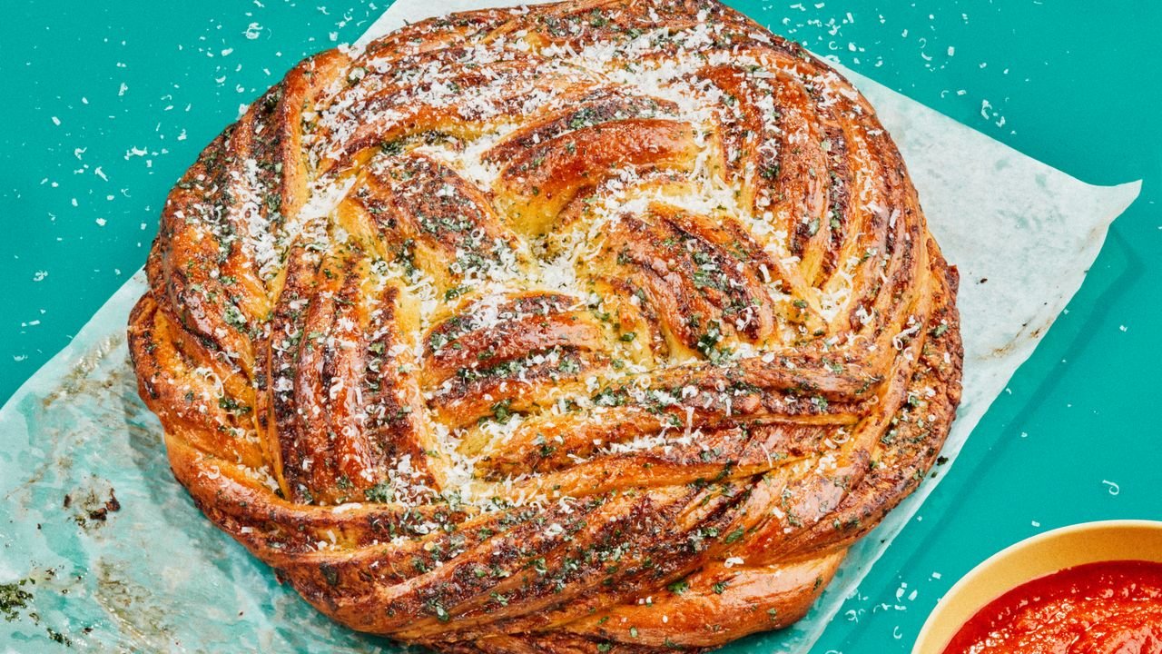 Giant Garlic Knot Recipe | Epicurious