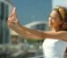 woman taking selfie