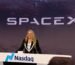 Gwynne Shotwell, president of Space Exploration Technologies Corp. (SpaceX), during the company's initial public offering (IPO) at the Nasdaq MarketSite in New York