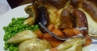 Toad in the hole for two people