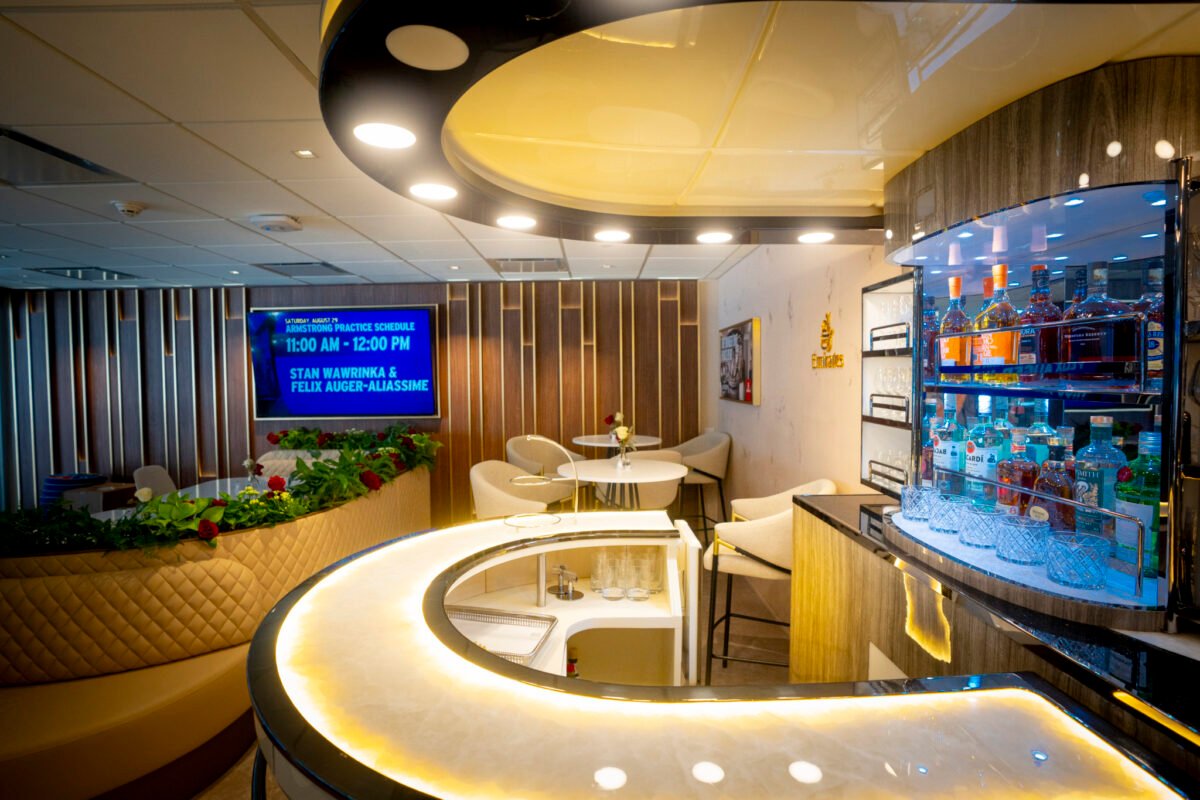Emirates Fits Out a U.S. Open Suite With the Design Language of Its A380