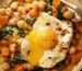 Pumpkin chickpeas & crispy chilli egg